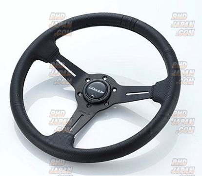 Trust Greddy Steering Wheel Black Edition - Standard Type - RHDJapan